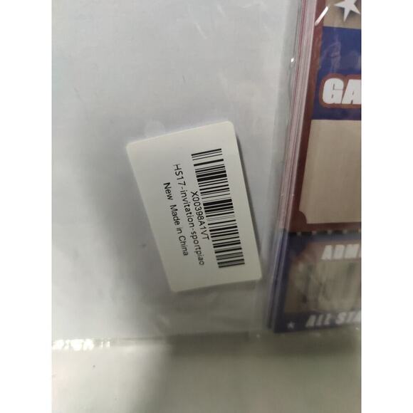 Birthday Cards Sports Ticket Invitation Admit One All Star Ticket Kids Or Adults - Picture 3 of 12